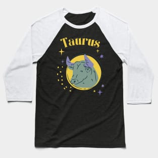 Taurus Astrology Zodiac Sign Baseball T-Shirt